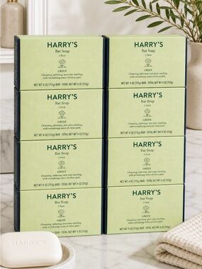 Harry’s Grove Bar Soap | 8-Pack Retired Grove Scent |  Brand New Factory Sealed